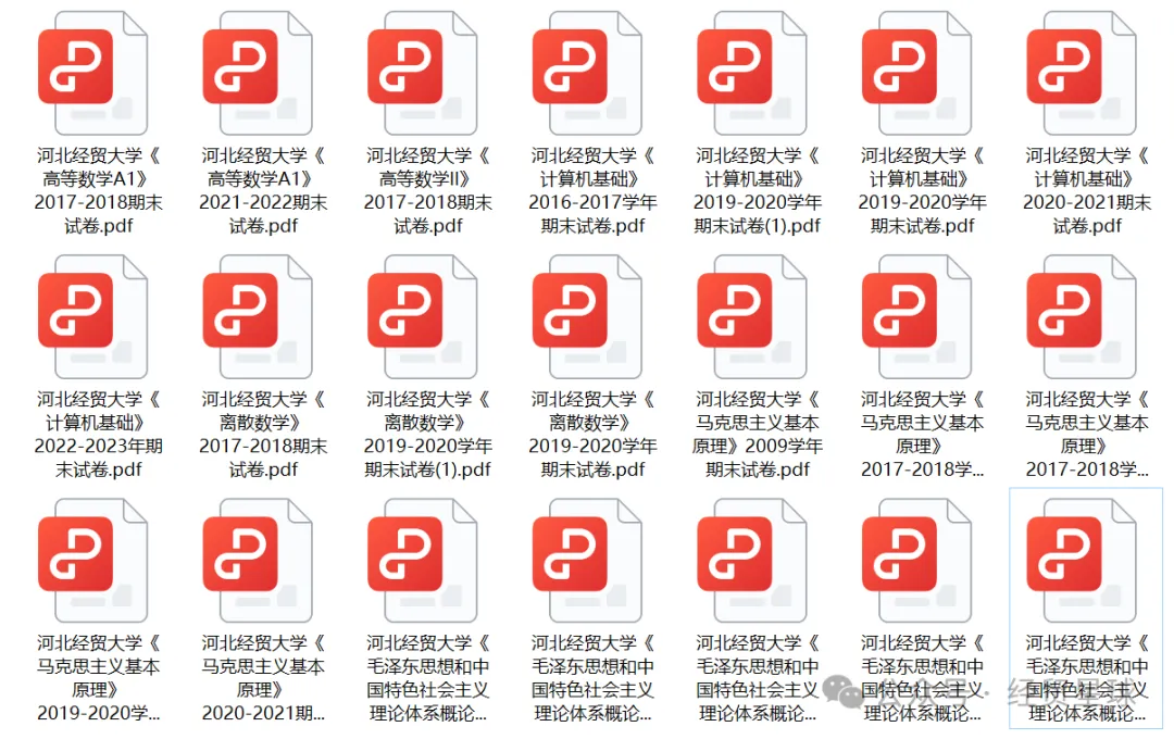 学习必备|河北经贸大学历年期中期末真题来了~-第4张图片-四季读书网