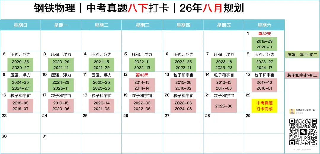 26年新初三暑期课程打卡活动:中考真题-第4张图片-四季读书网
