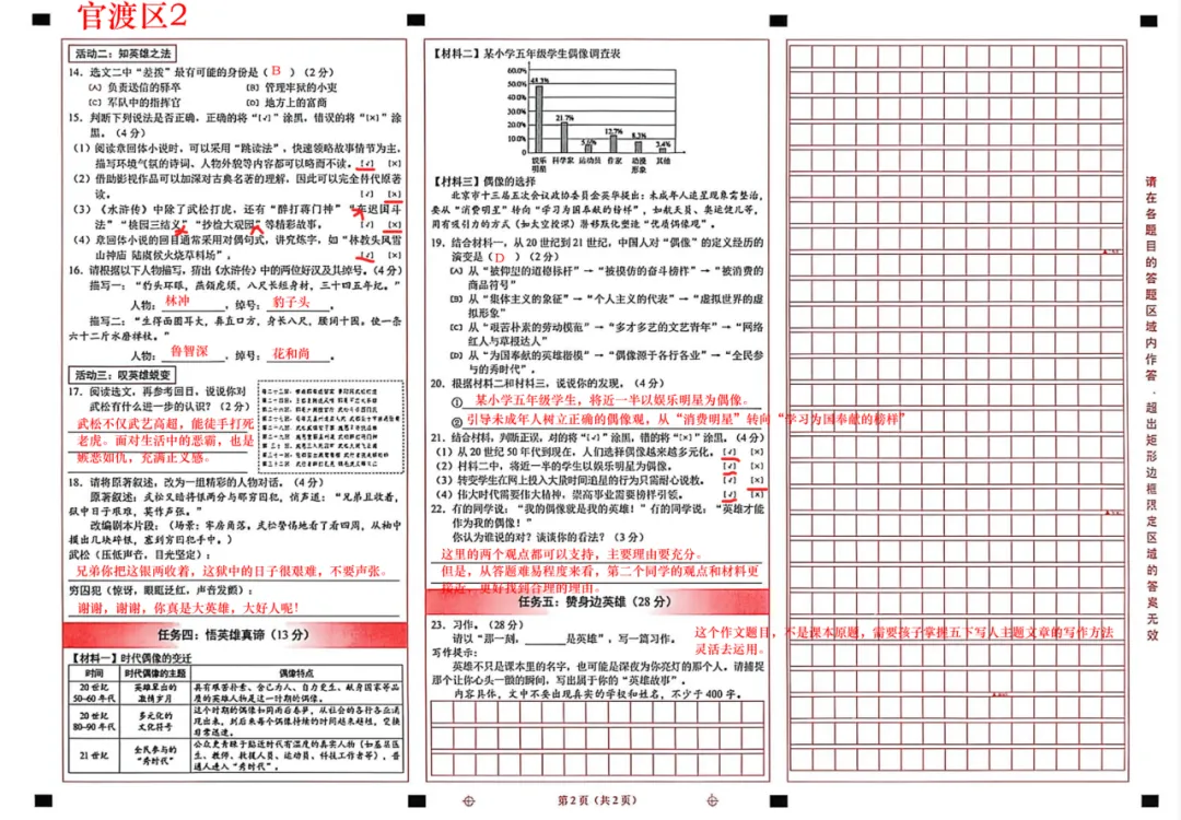 2026昆明各区|3-5年级下册语文真题+答案-第53张图片-四季读书网
