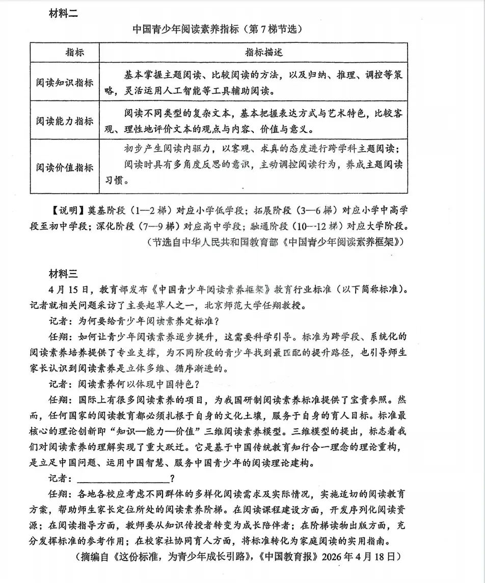 2026年四川省中考真题语文+答案-第6张图片-四季读书网 2026年四川省中考真题语文+答案-第6张图片-四季读书网