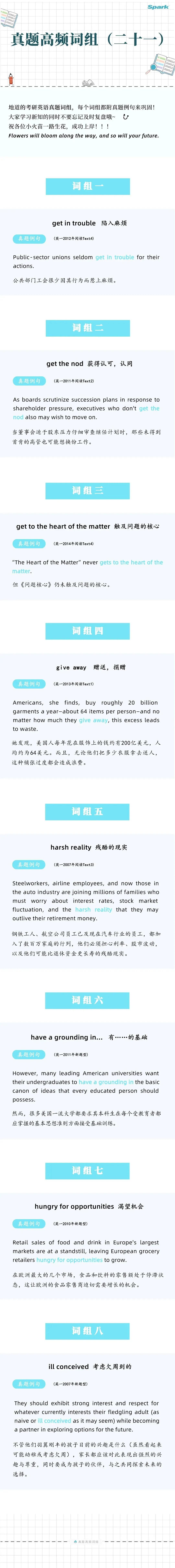 打卡上岸!考研真题高频词组 | Day21-第1张图片-四季读书网