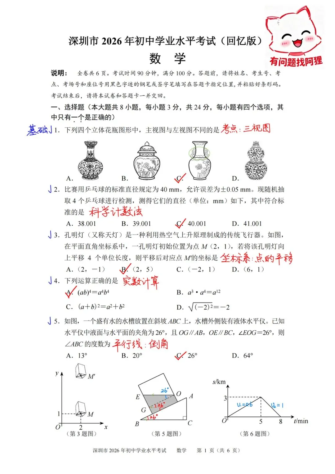 2026深圳中考数学试卷评析及初中数学学习启示-第1张图片-四季读书网 2026深圳中考数学试卷评析及初中数学学习启示-第1张图片-四季读书网