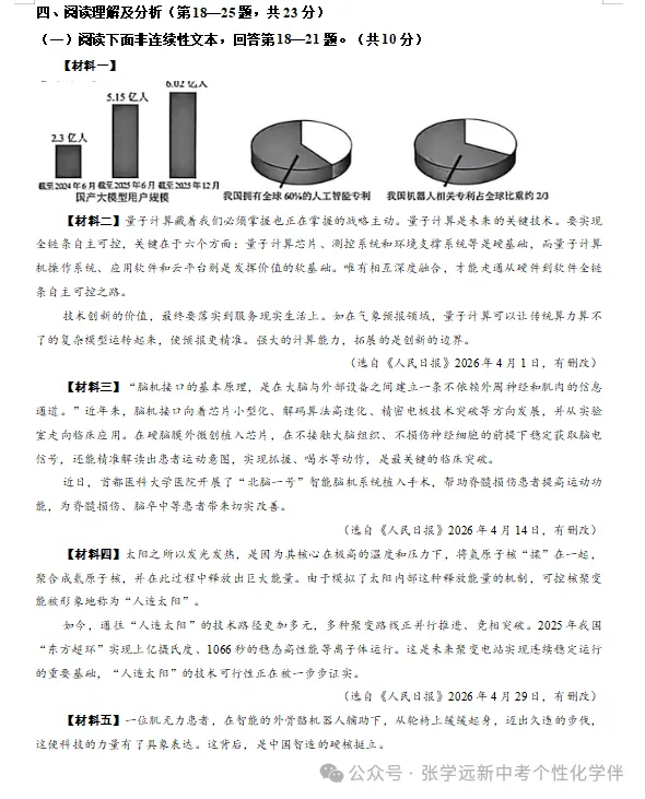 (2026中考真题23)黑龙江齐齐哈尔中考试题(全科)试题与答案-第6张图片-四季读书网