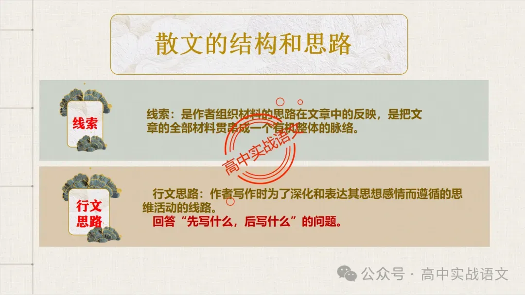 【对标真题】散文五大考点【结构+主题+形象+语言+技巧】课本典例,全解图析-第39张图片-四季读书网