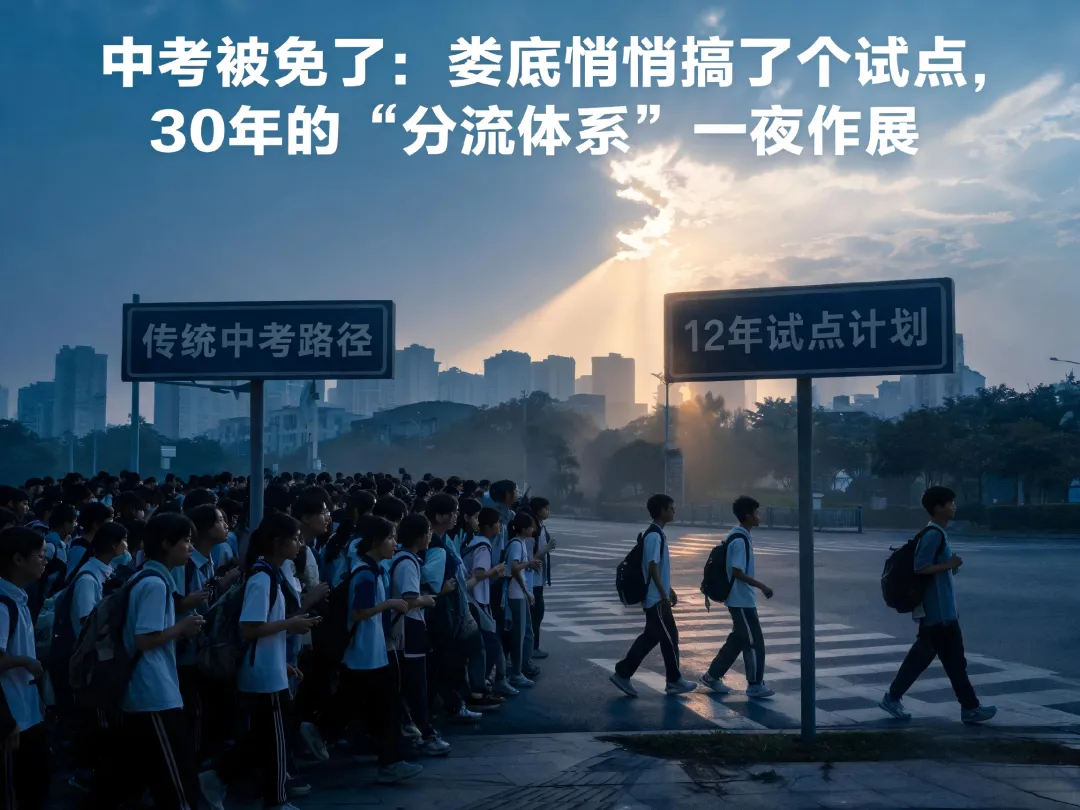 中考被免了:娄底悄悄搞了个试点,30年的“分流体系”一夜作废-第1张图片-四季读书网