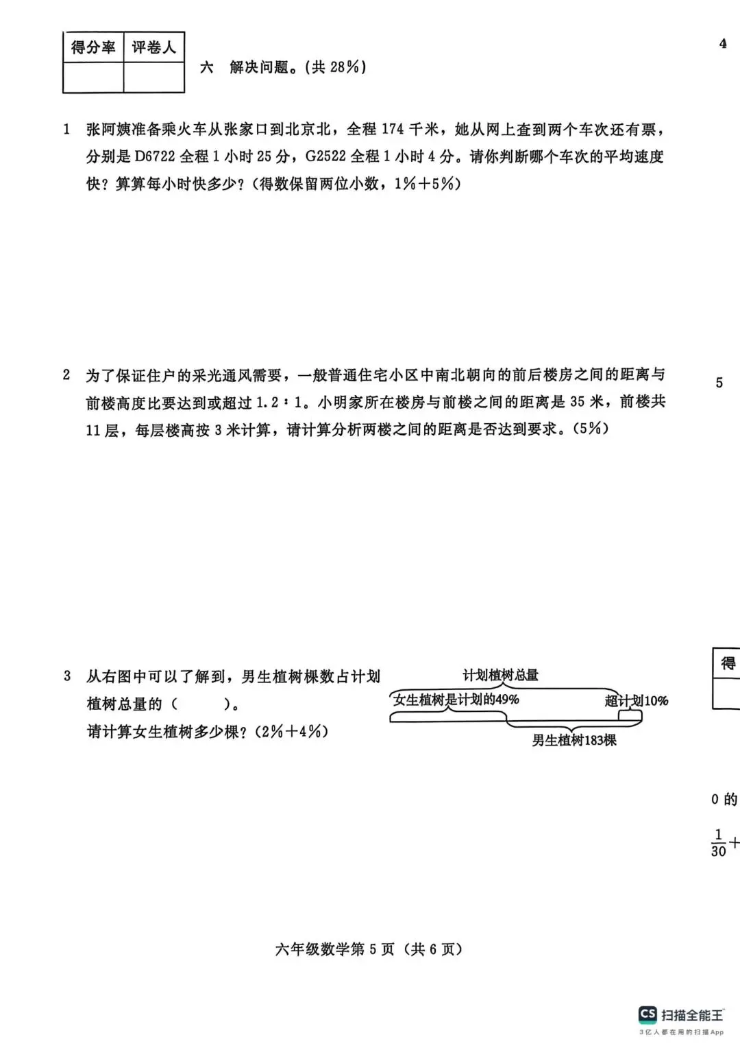六下期末真题,小升初考试-第13张图片-四季读书网
