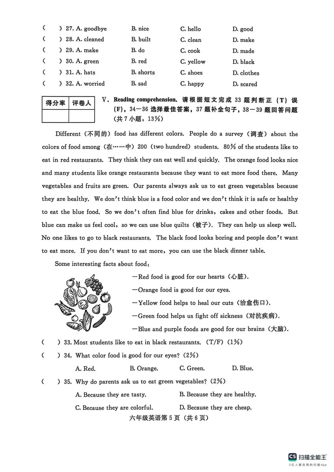 六下期末真题,小升初考试-第25张图片-四季读书网