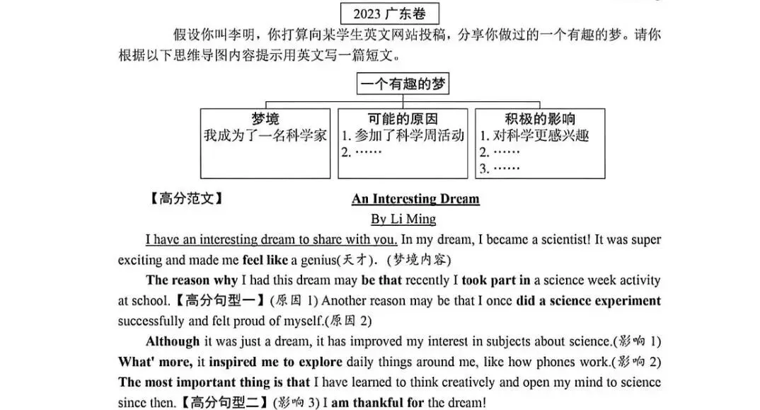 2026广东省(佛山)中考英语作文真题!-第9张图片-四季读书网