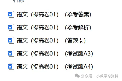 【期末试卷】六年级语文下册期末素养测评卷提高卷01两套(含答题卡+答案解析),限时领取-第5张图片-四季读书网