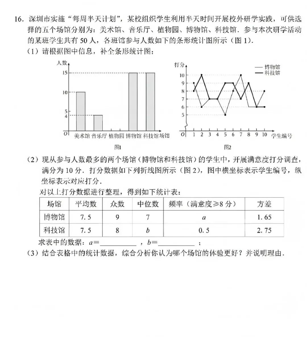 中考真题原卷:深圳市2026年中考语文、数学试题(无答案)-第10张图片-四季读书网