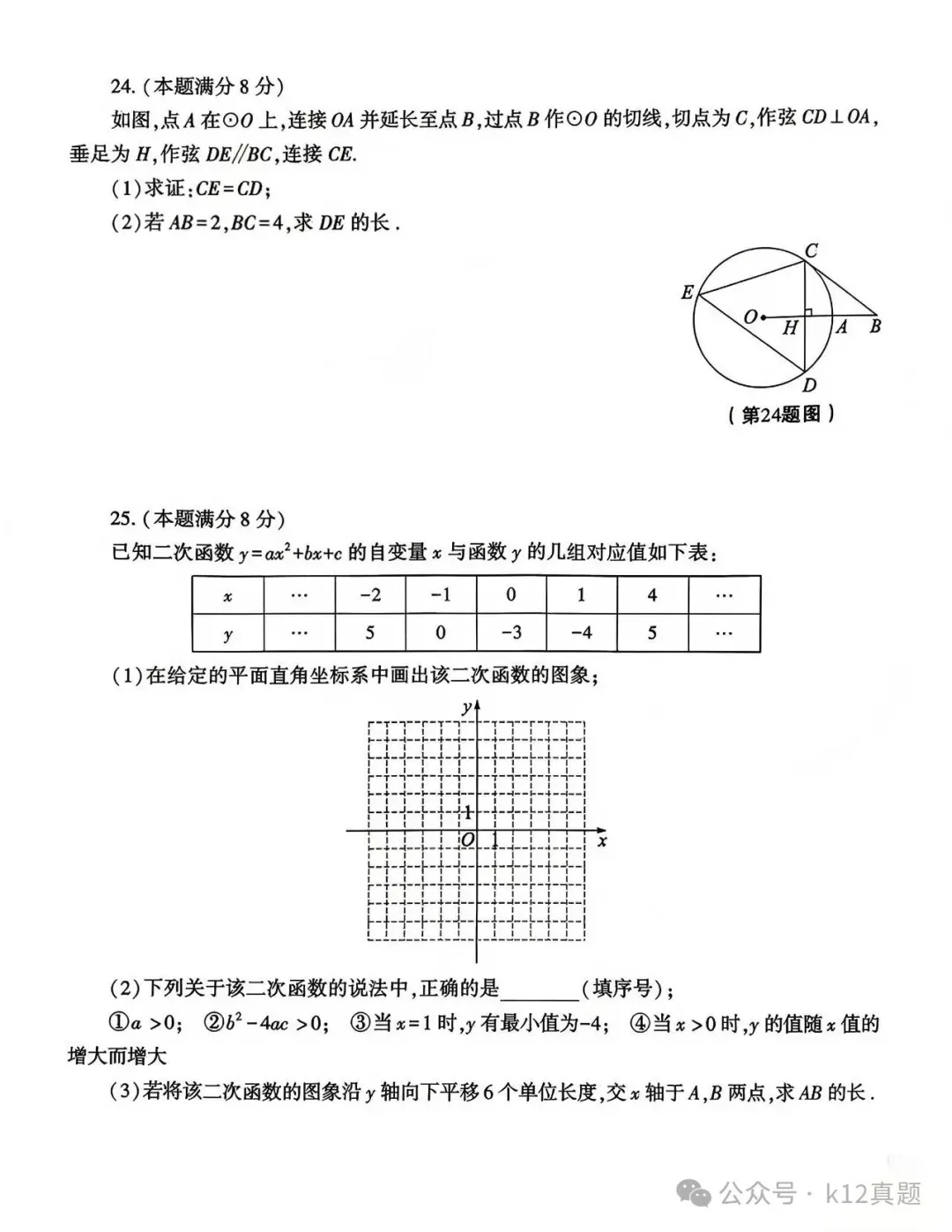 中考真题原卷:陕西省2026年中考全7学科试题(有答案)-第17张图片-四季读书网