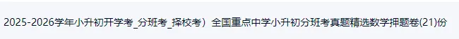 35套2026小升初语数英最后冲刺试卷-第3张图片-四季读书网 35套2026小升初语数英最后冲刺试卷-第3张图片-四季读书网