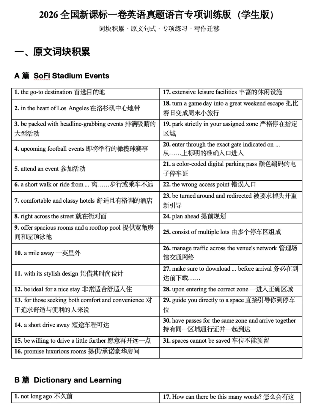 2026全国一卷英语真题二次开发-第9张图片-四季读书网