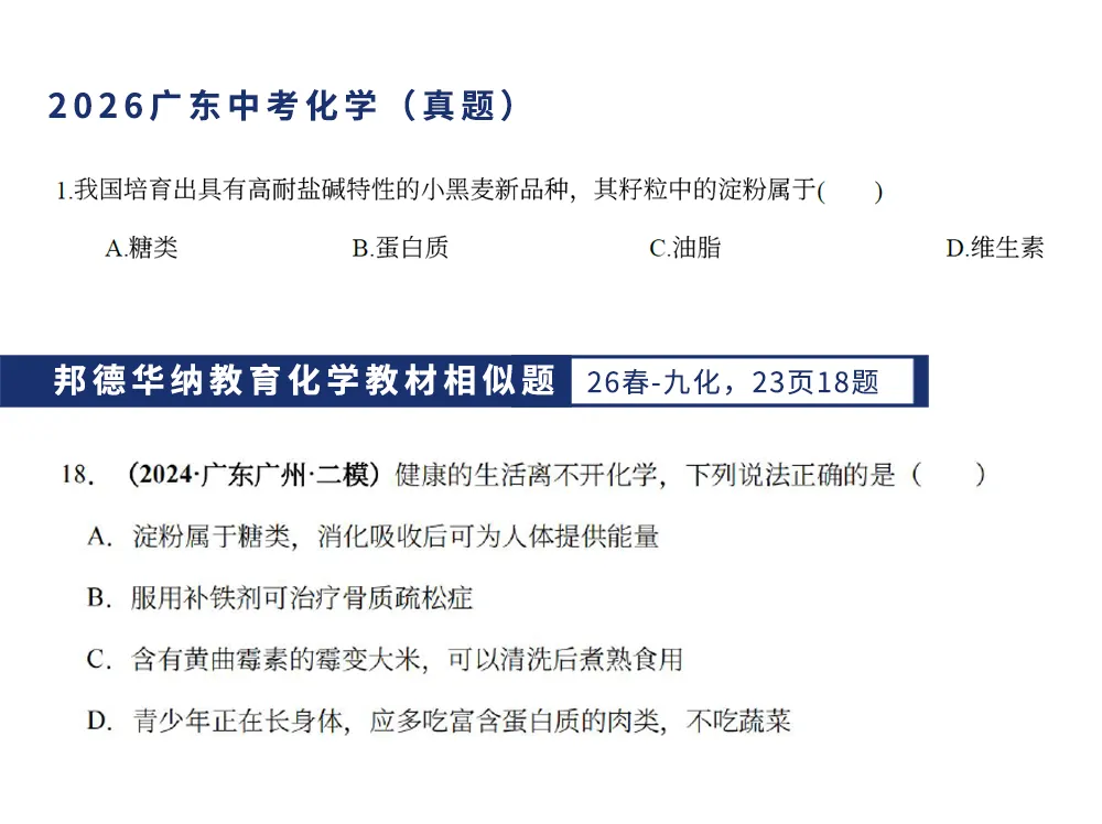 【2026广东中考化学】试题层级清晰,压轴侧重初高衔接探究思维!(真题+答案)-第5张图片-四季读书网 【2026广东中考化学】试题层级清晰,压轴侧重初高衔接探究思维!(真题+答案)-第5张图片-四季读书网