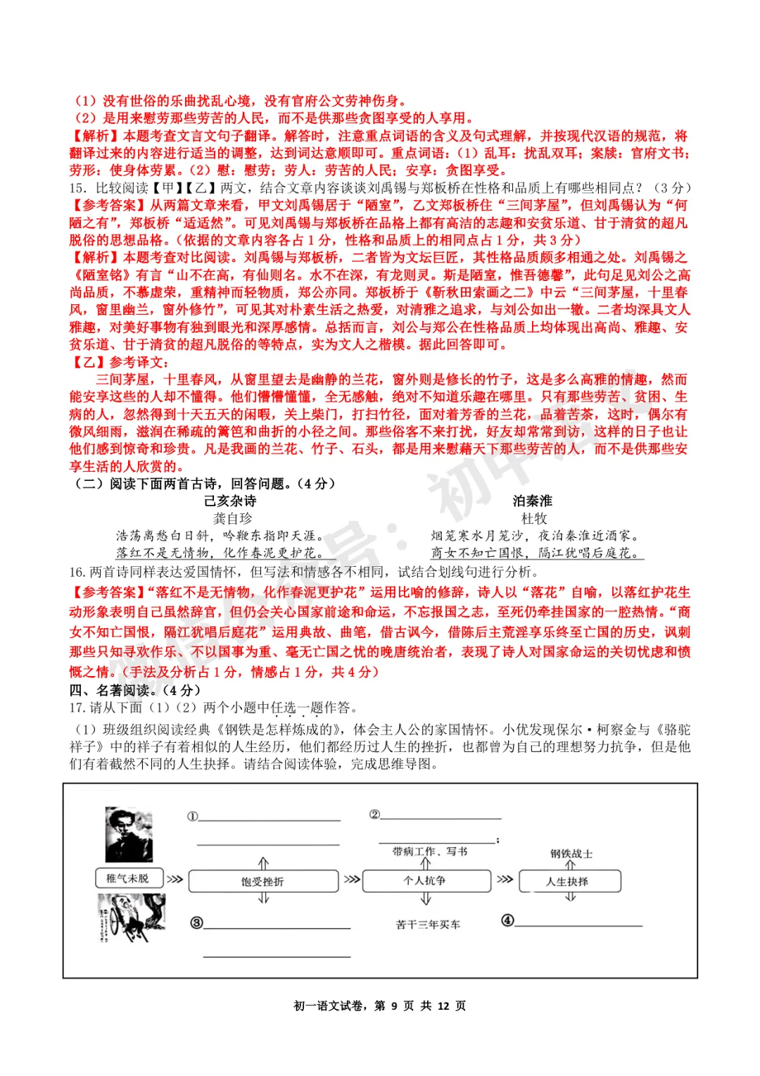 【冲刺期末06】七年级下册期末语文试卷(含答案)抓紧练!2026年6月-第18张图片-四季读书网 【冲刺期末06】七年级下册期末语文试卷(含答案)抓紧练!2026年6月-第18张图片-四季读书网