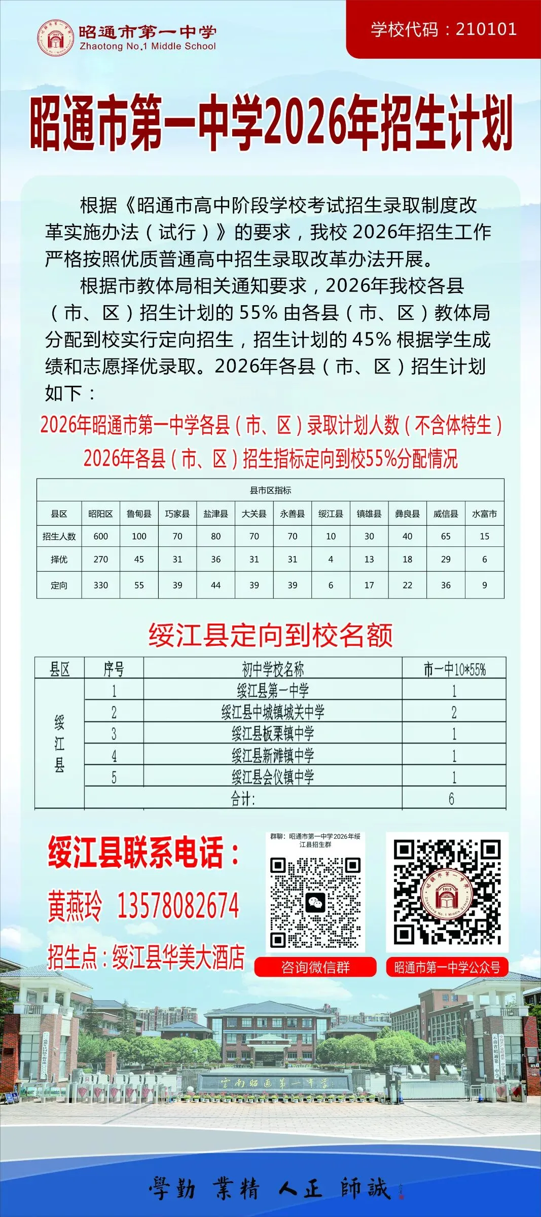 成绩查询!昭通市2026年中考成绩查询和志愿填报公告,欢迎报考昭通市第一中学!附昭通25年各县录取分数线汇总(含2024年数据对比)-第56张图片-四季读书网 成绩查询!昭通市2026年中考成绩查询和志愿填报公告,欢迎报考昭通市第一中学!附昭通25年各县录取分数线汇总(含2024年数据对比)-第56张图片-四季读书网