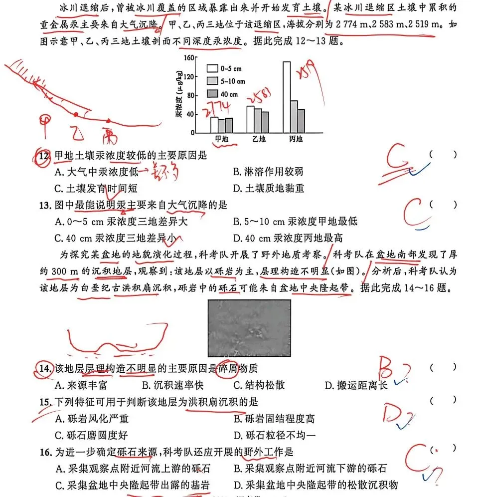 【真题初做】2026年高考地理河南卷选择题-第5张图片-四季读书网