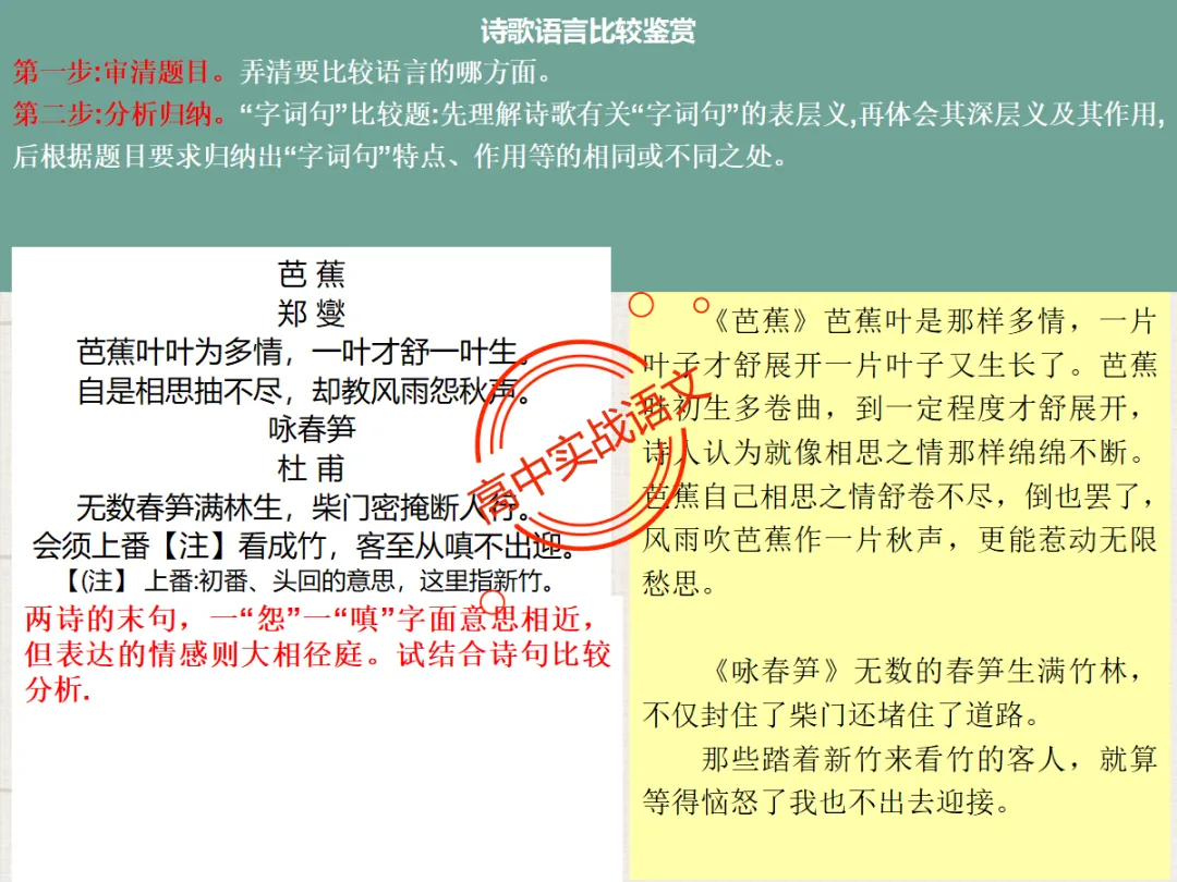 【对标2026+2025古诗真题】【古诗比较鉴赏】热考题型一课讲透!-第49张图片-四季读书网 【对标2026+2025古诗真题】【古诗比较鉴赏】热考题型一课讲透!-第49张图片-四季读书网