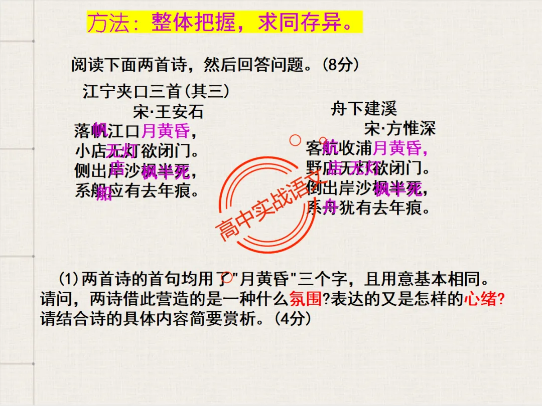 【对标2026+2025古诗真题】【古诗比较鉴赏】热考题型一课讲透!-第64张图片-四季读书网 【对标2026+2025古诗真题】【古诗比较鉴赏】热考题型一课讲透!-第64张图片-四季读书网