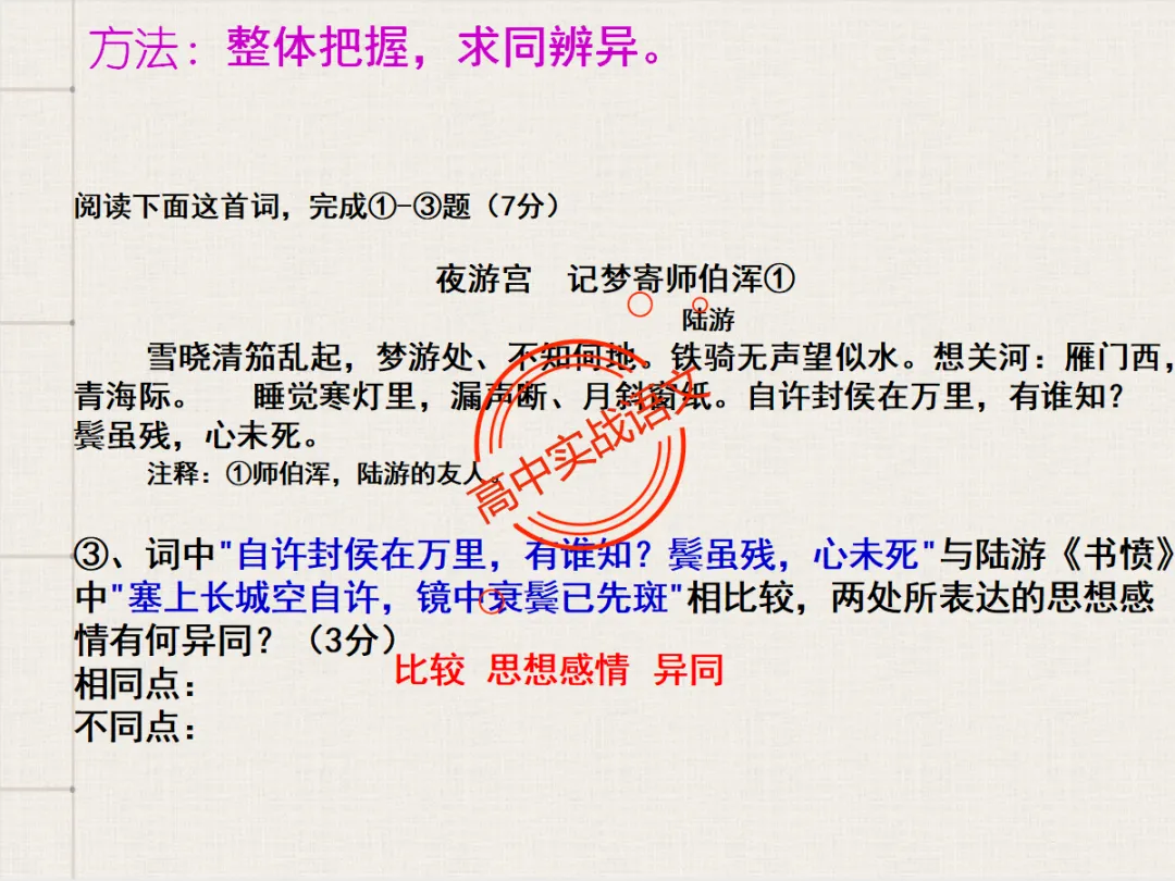 【对标2026+2025古诗真题】【古诗比较鉴赏】热考题型一课讲透!-第66张图片-四季读书网 【对标2026+2025古诗真题】【古诗比较鉴赏】热考题型一课讲透!-第66张图片-四季读书网