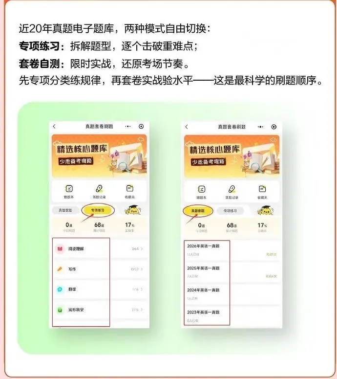 告别厚重真题!可撕活页考研英语真题分类+Ai全程助学-第4张图片-四季读书网