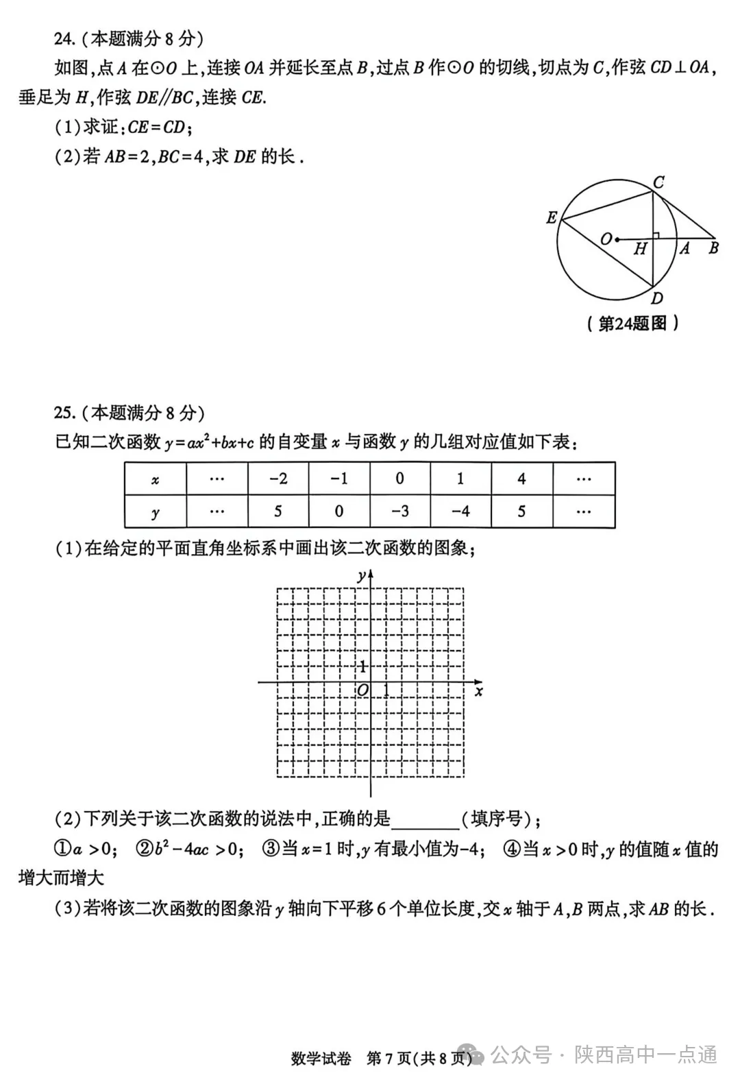2026陕西中考全科试卷+答案!-第14张图片-四季读书网 2026陕西中考全科试卷+答案!-第14张图片-四季读书网
