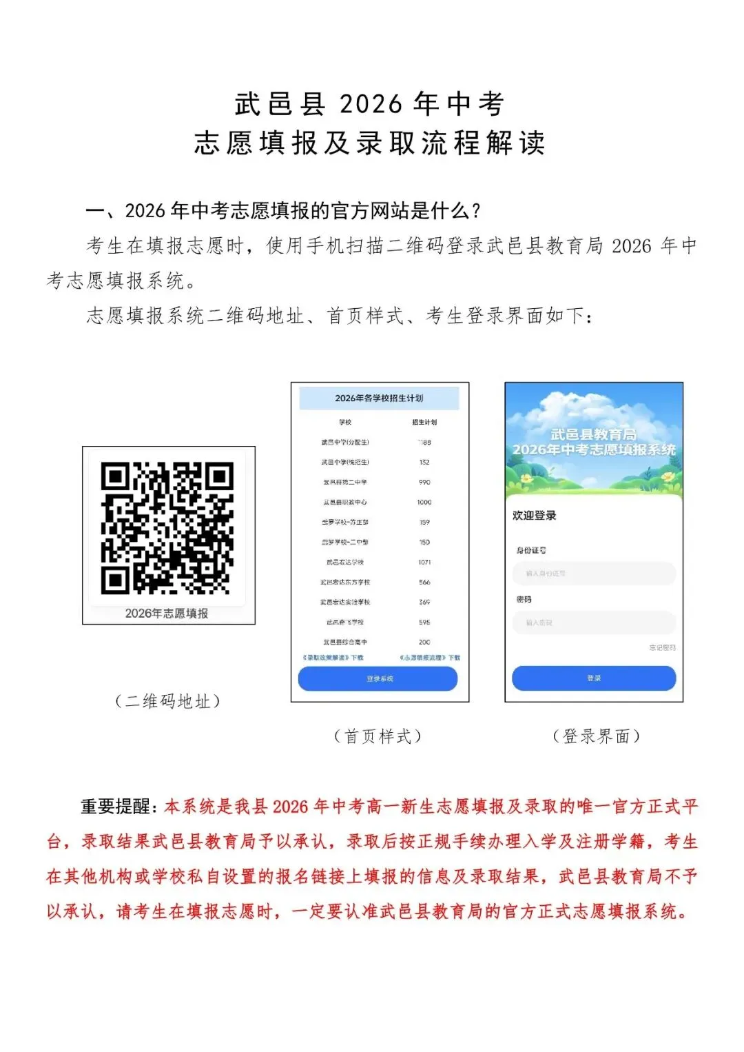 武邑县2026年中考--志愿填报及录取流程解读-第1张图片-四季读书网 武邑县2026年中考--志愿填报及录取流程解读-第1张图片-四季读书网