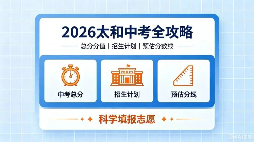 2026太和初三家长升学参考|中考总分、普高招生计划、分数预判汇总-第1张图片-四季读书网 2026太和初三家长升学参考|中考总分、普高招生计划、分数预判汇总-第1张图片-四季读书网