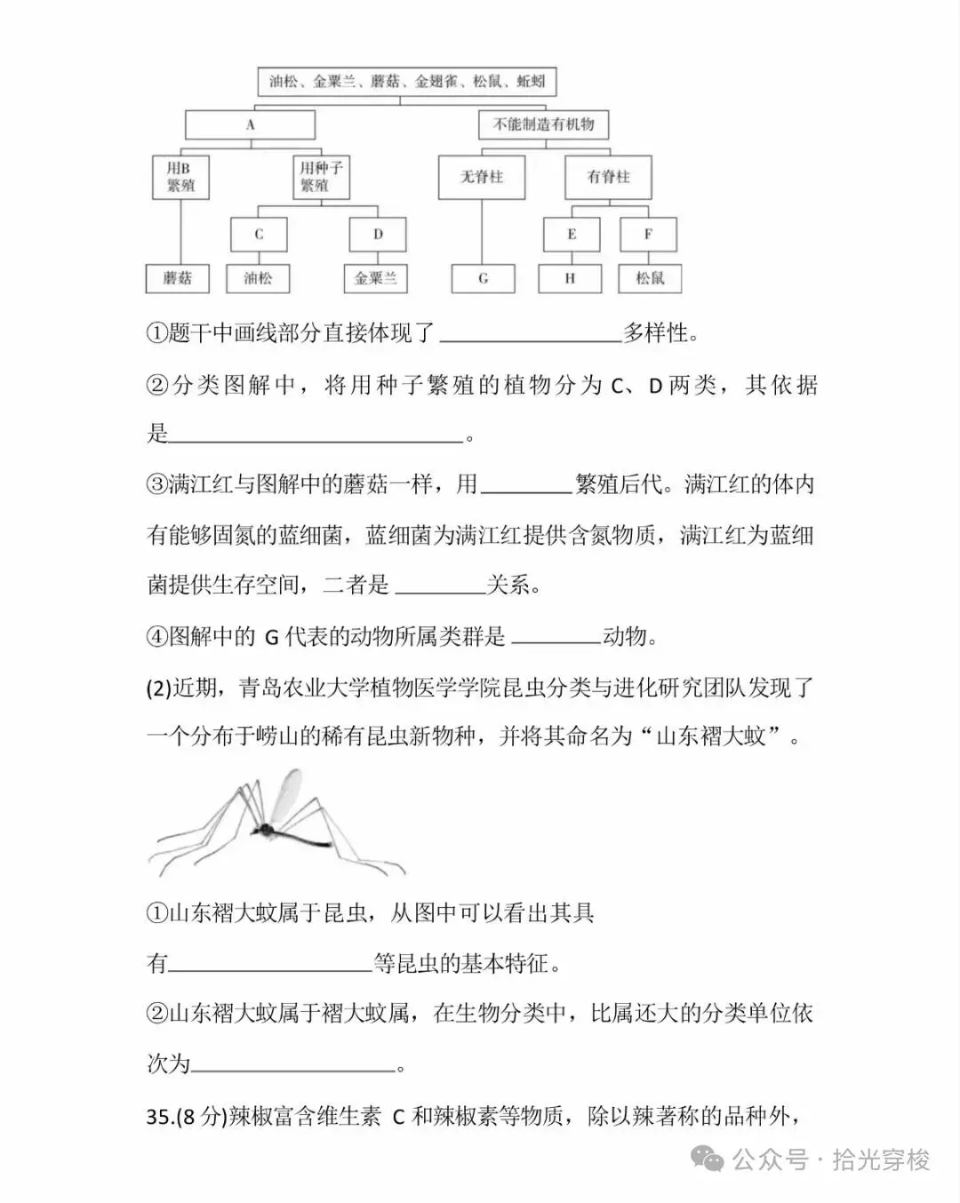 2026年生物学业水平考试模拟卷一-第18张图片-四季读书网