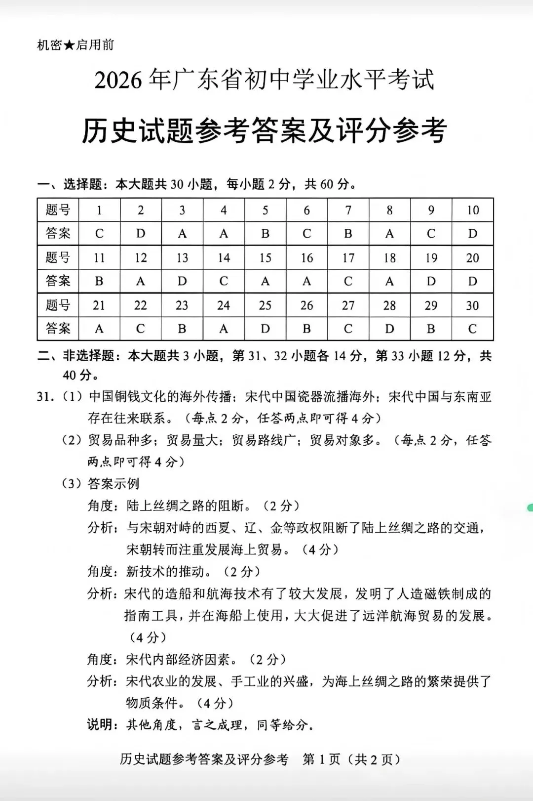 中考真题原卷:广东省2026年中考全9学科试题(有答案)-第80张图片-四季读书网 中考真题原卷:广东省2026年中考全9学科试题(有答案)-第80张图片-四季读书网