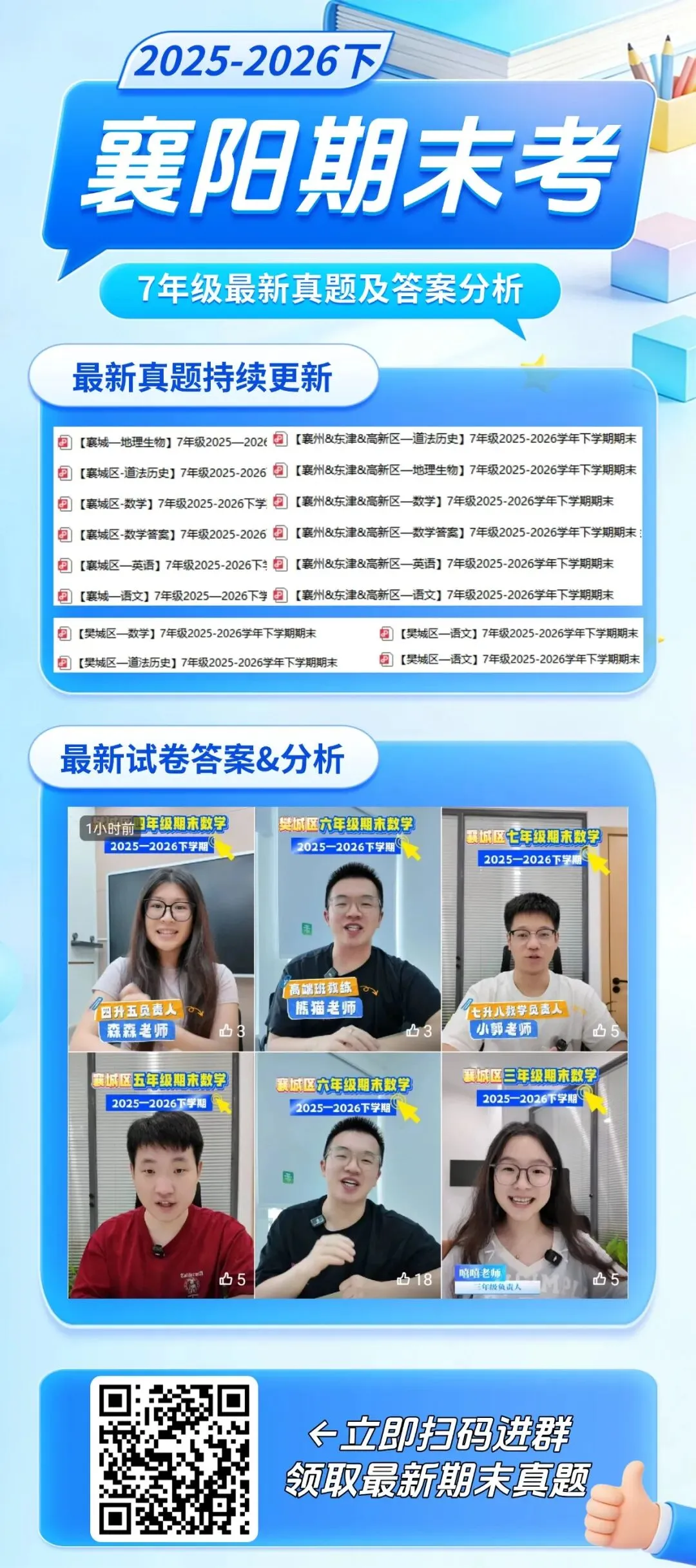 襄阳7月6日中考查分在即!三所重点高中新高一年级主任公布!-第5张图片-四季读书网