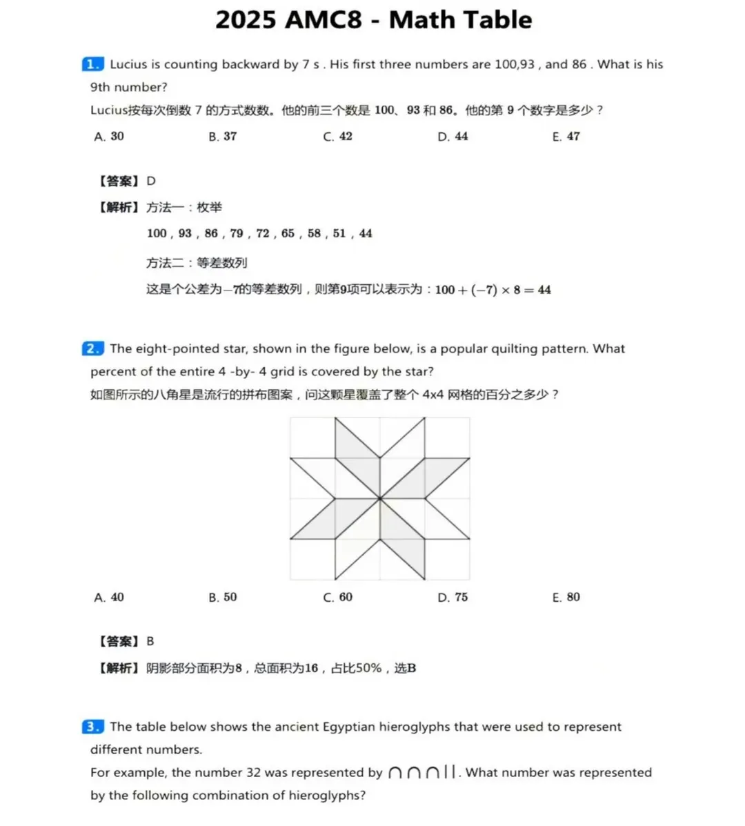 AMC8历年真题合集!家长们可自助领取-第1张图片-四季读书网 AMC8历年真题合集!家长们可自助领取-第1张图片-四季读书网