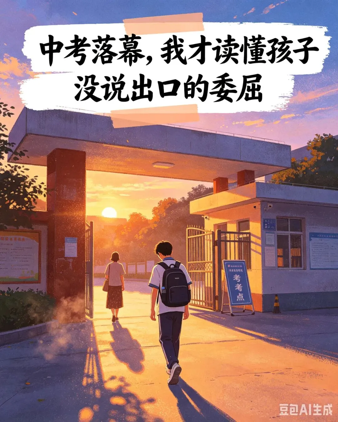 中考结束当天儿子闯祸、沉默落泪:考完试的孩子,耐心倾听孩子的心声!-第1张图片-四季读书网