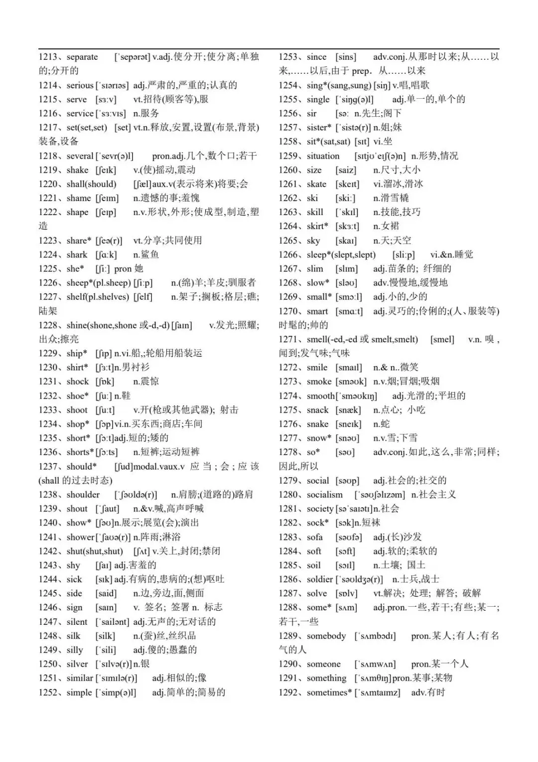 中考英语新课标初中英语1600个词汇正序背诵版-第18张图片-四季读书网