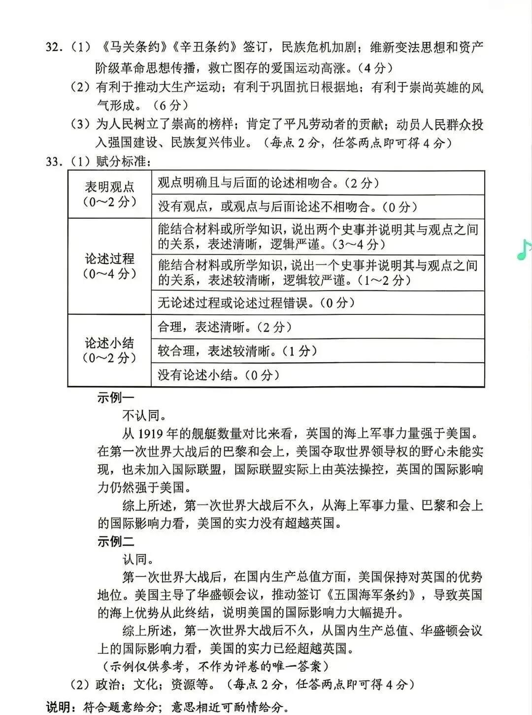 2026年广东省历史中考真题(含答案)-第11张图片-四季读书网