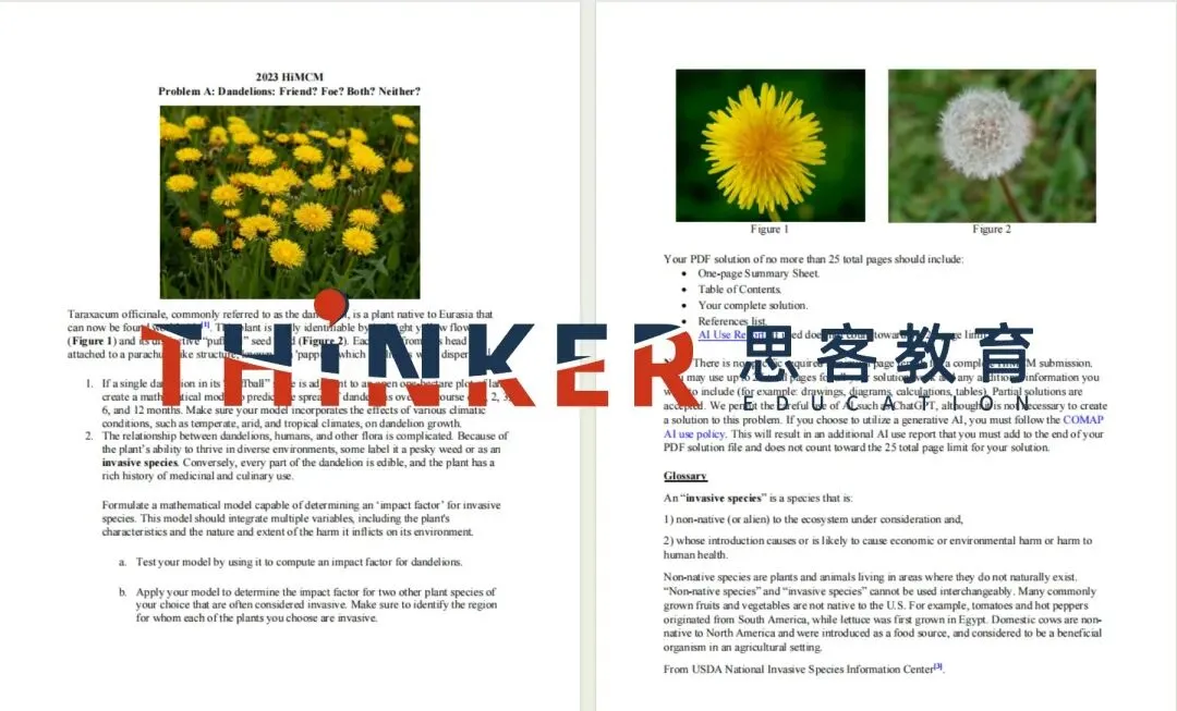 2015-2025年HiMCM真题+获奖论文下载|高中生数模冲奖必备-第3张图片-四季读书网