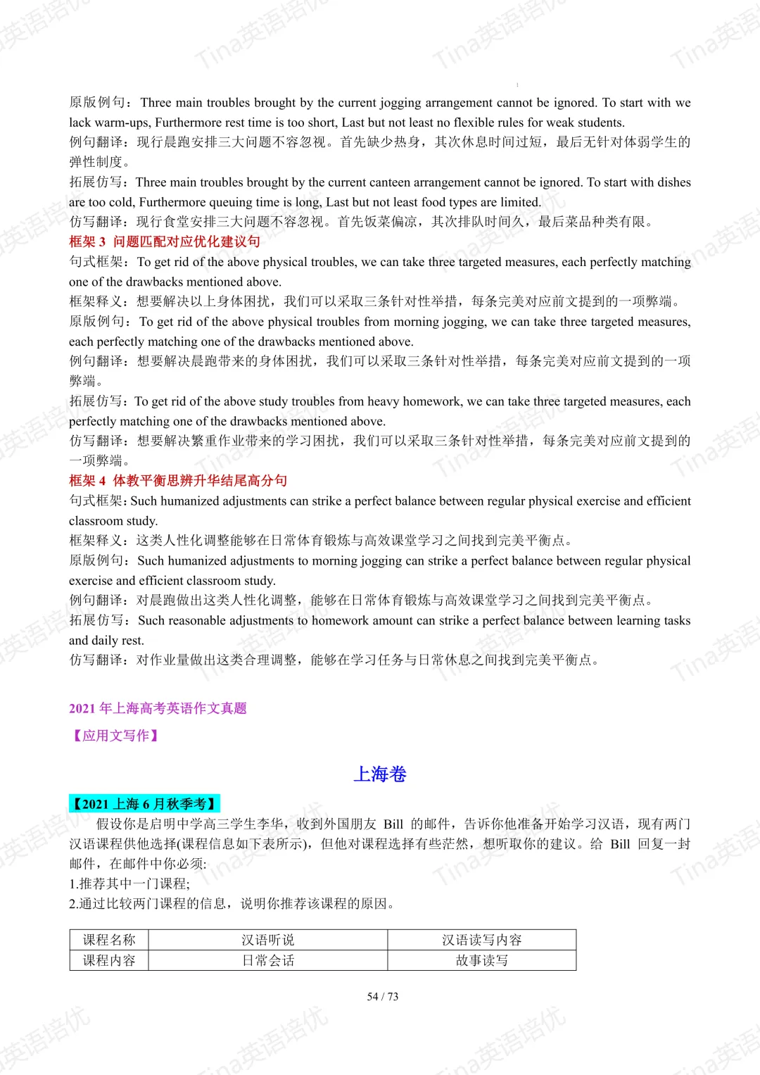 上海英文写作近六年高考真题满分作文汇编-第56张图片-四季读书网