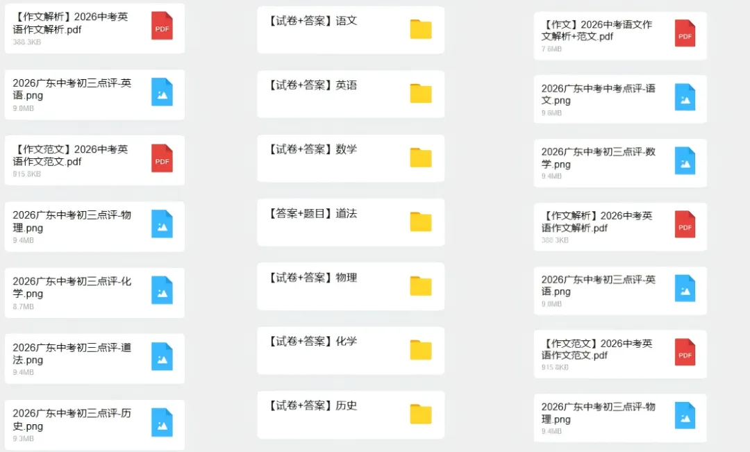 七科全!2026汕头中考真题+答案汇总!速来估分对答案→-第3张图片-四季读书网