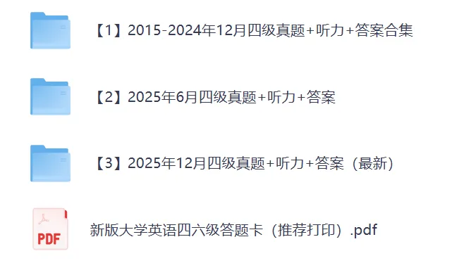 (历年真题)英语四级六级真题,核心词汇(2015~2026)-第2张图片-四季读书网 (历年真题)英语四级六级真题,核心词汇(2015~2026)-第2张图片-四季读书网
