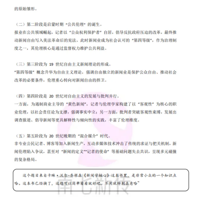 将近14万字,26级中科大新闻传播考研真题解析出炉!-第6张图片-四季读书网
