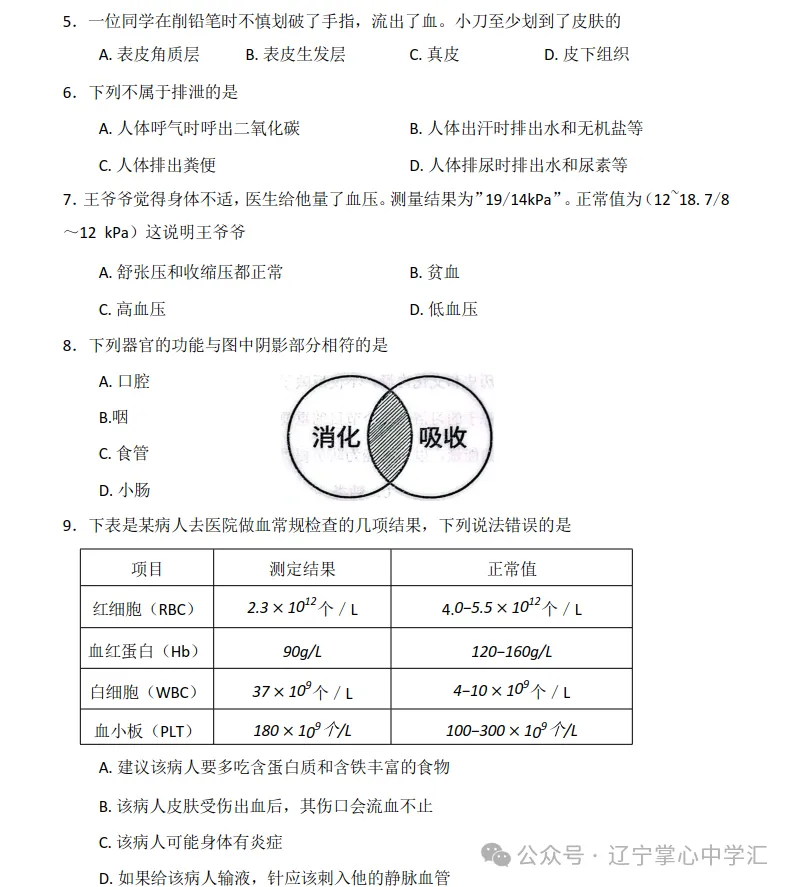 2026年7月抚顺新宾县七年期末试卷+答案-第64张图片-四季读书网