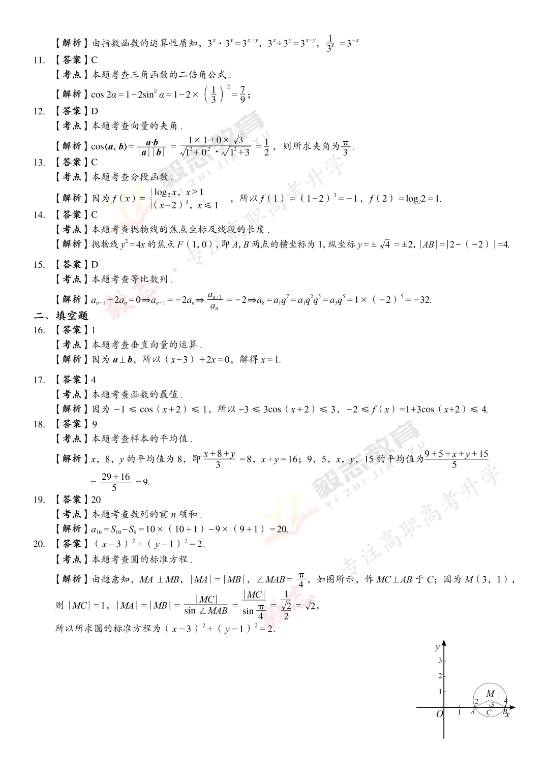 2021年高职高考真题,附加答案解析-第25张图片-四季读书网
