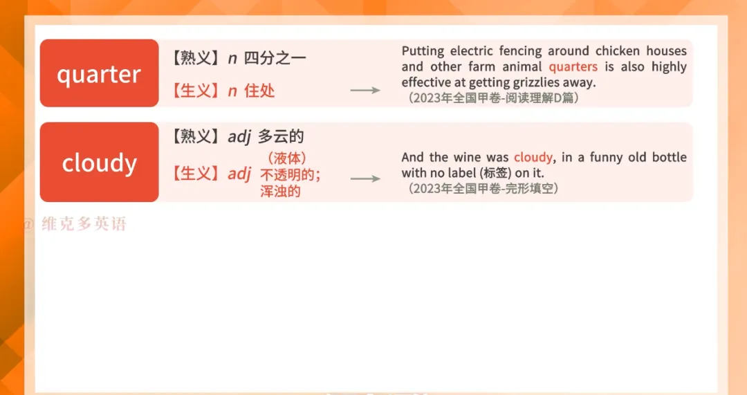 2023高考真题中的熟词生义(上)-第22张图片-四季读书网 2023高考真题中的熟词生义(上)-第22张图片-四季读书网