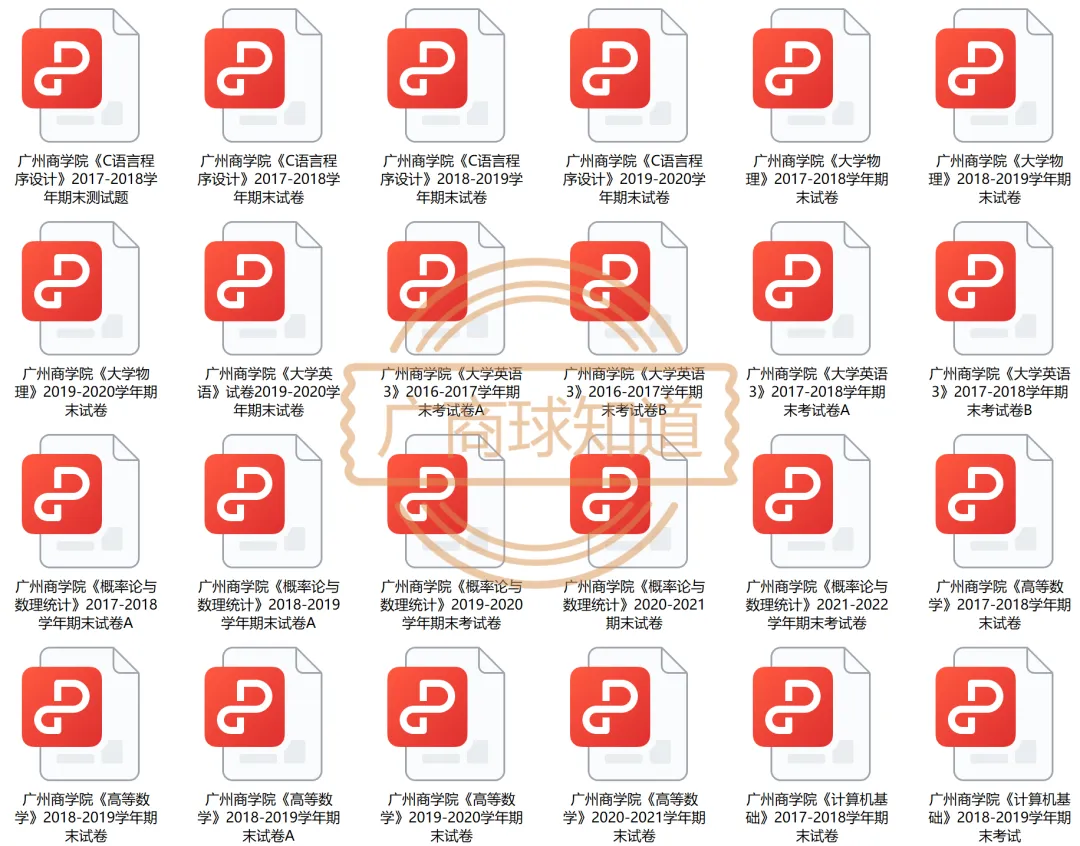 广州商学院历年期中期末真题大汇总!-第2张图片-四季读书网