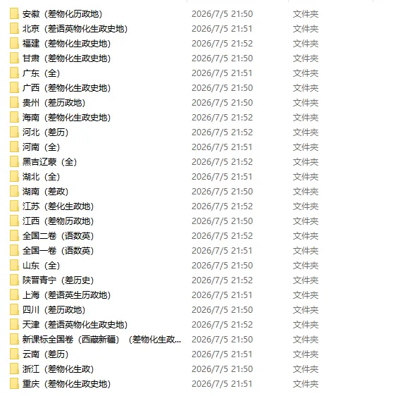2026年各地高考真题全科汇总-第1张图片-四季读书网