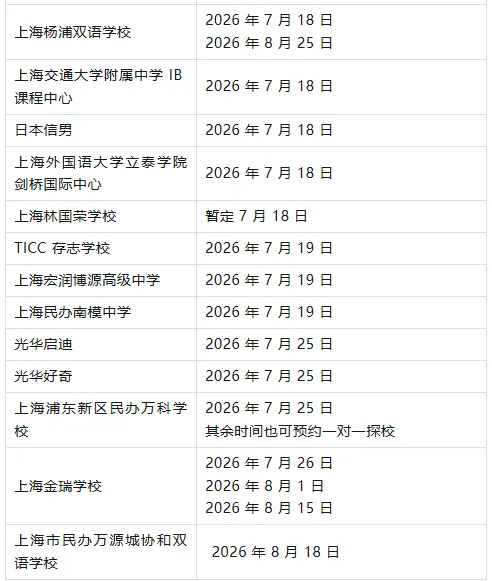 上海中考7月14日出分!领科、光剑、WLSA…这些国际学校还有少量补录名额?-第18张图片-四季读书网