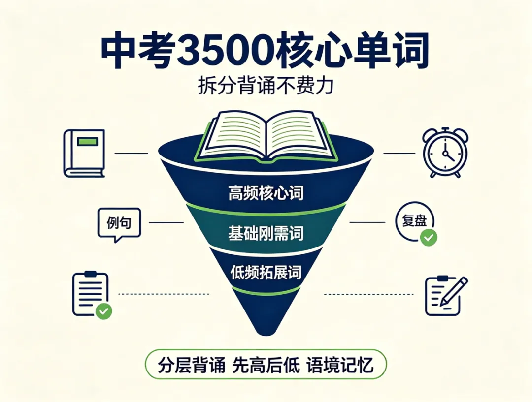 中考3500核心单词,拆分背诵不费力-第1张图片-四季读书网