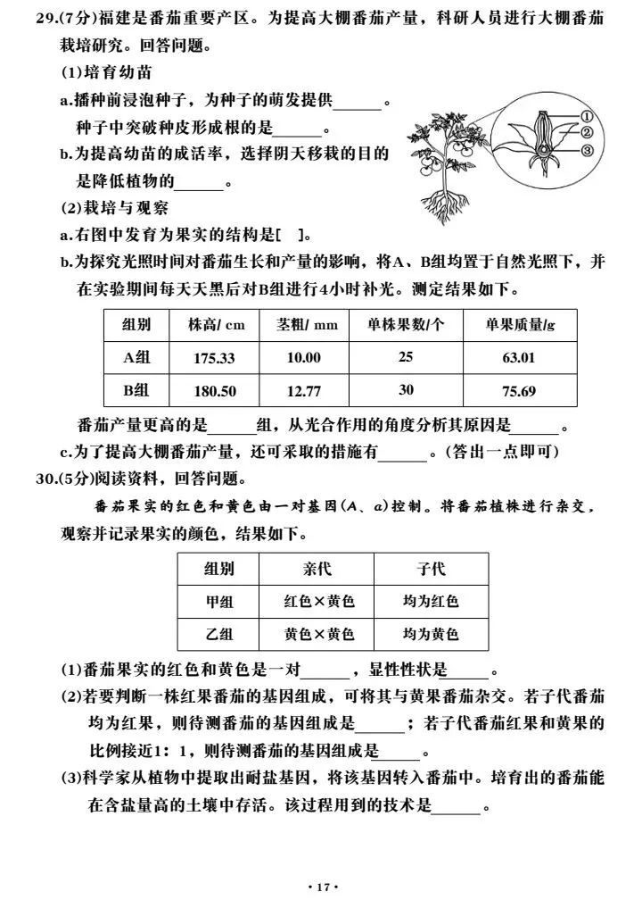命题不易:一份中考生物试卷背后的匠心与担当!-第8张图片-四季读书网 命题不易:一份中考生物试卷背后的匠心与担当!-第8张图片-四季读书网