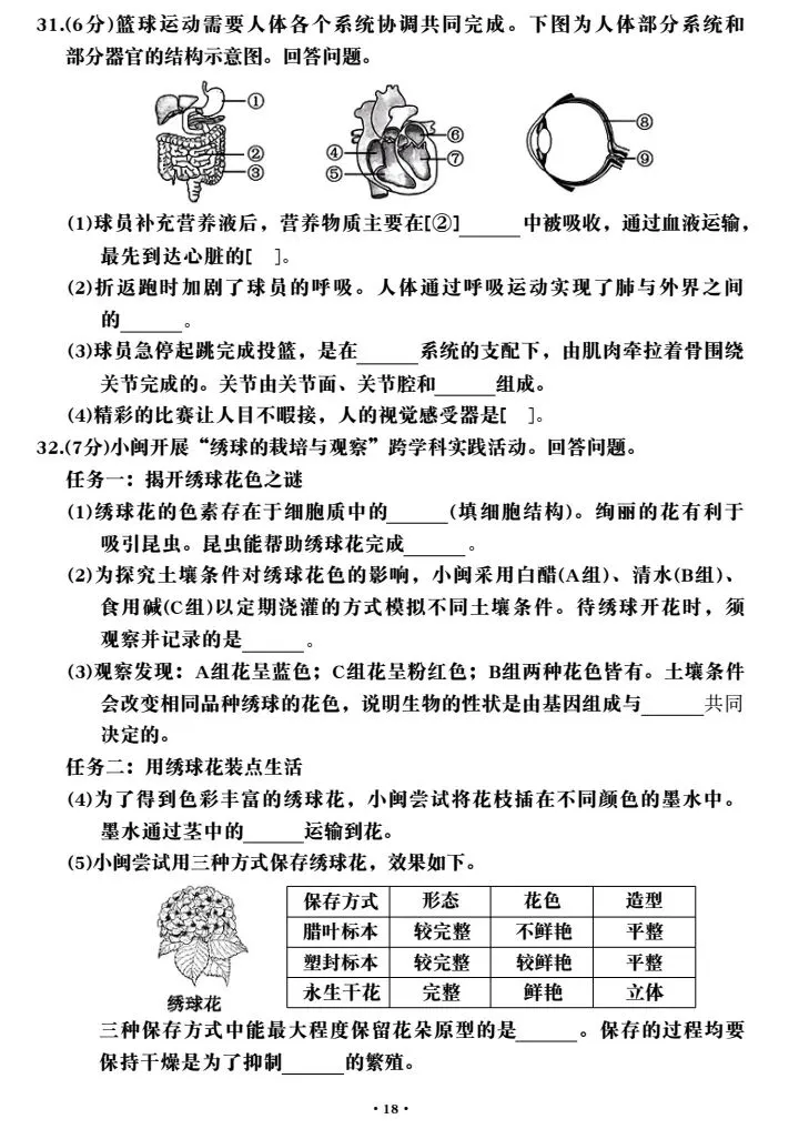 命题不易:一份中考生物试卷背后的匠心与担当!-第9张图片-四季读书网 命题不易:一份中考生物试卷背后的匠心与担当!-第9张图片-四季读书网