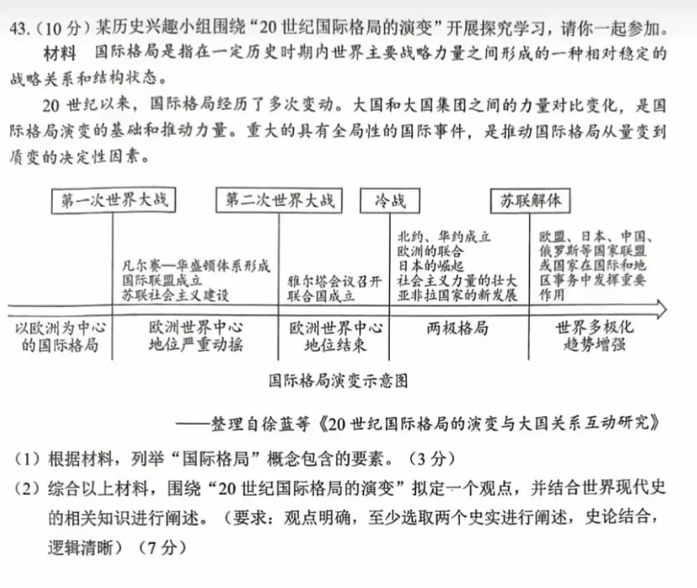 广西壮族自治区历史中考试题及答案2026.6-第6张图片-四季读书网